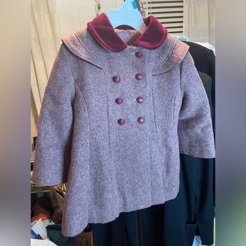 Stylish Kids Double Breasted Vintage Winter Coat